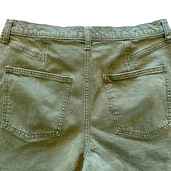 Universal Thread jean shorts women's size 12/31R green pin tuck short - Picture 5 of 12